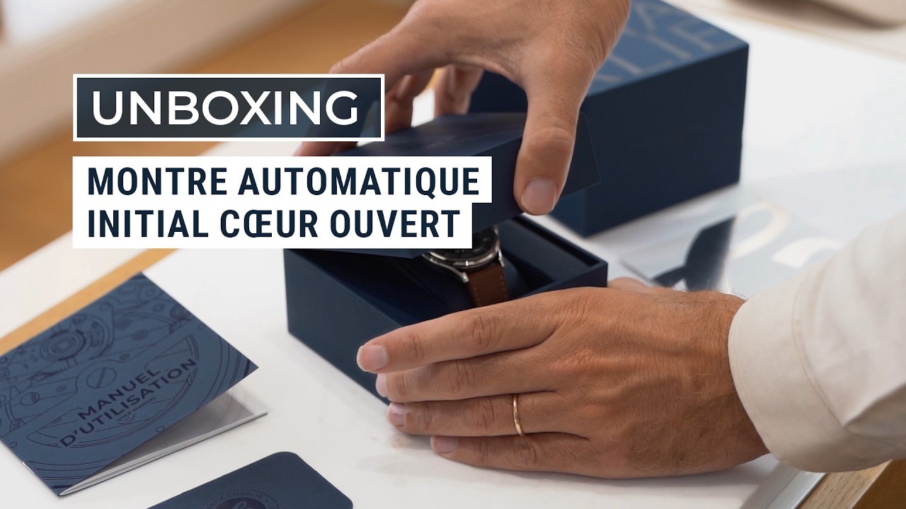 UNBOXING - Montre automatique Initial c&oelig;ur ouvert - Charlie Paris