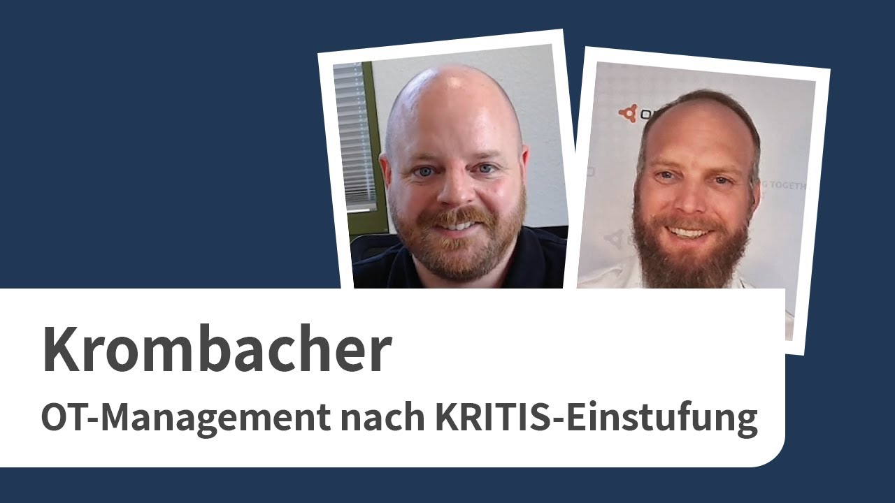 OT-Management in KRITIS: Expert Talk mit Dirk Peter von Krombacher