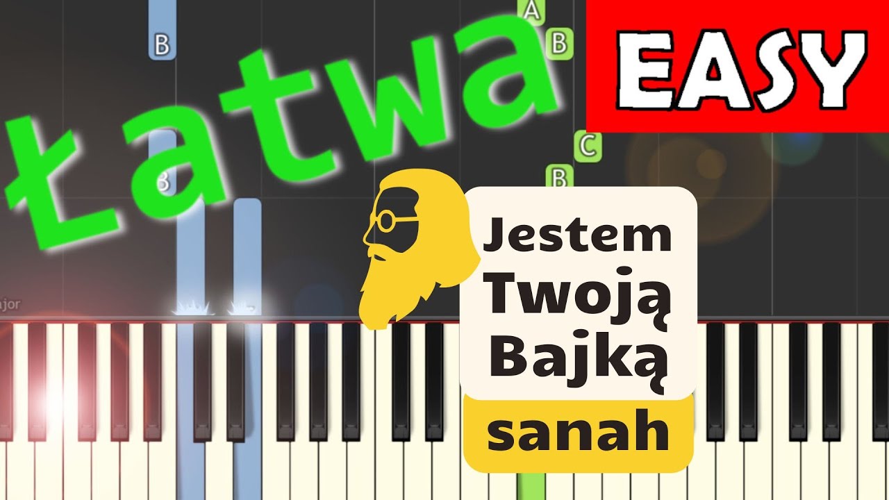 🎹 Jestem Twoją Bajką (sanah, Akademia Pana Kleksa) - Piano Tutorial (łatwa wersja) 🎵 NUTY W OPISIE 🎼