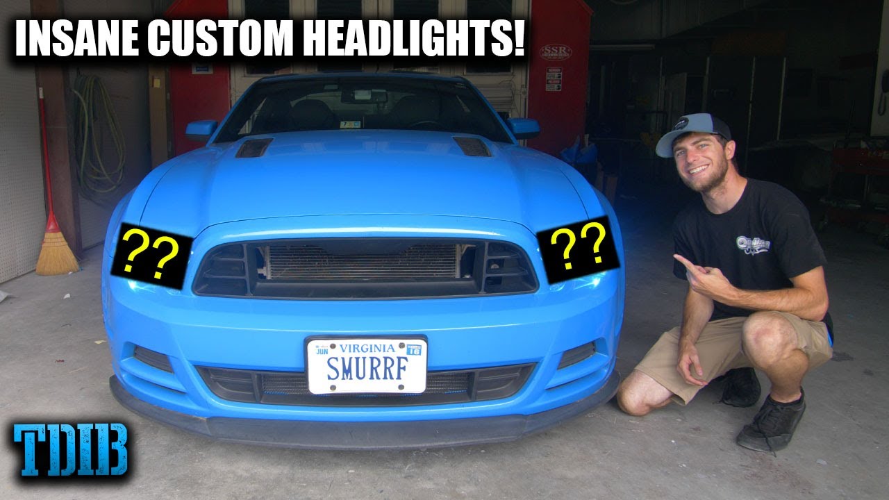 Installing the CRAZIEST Custom Headlights EVER For My 2013 Mustang GT!