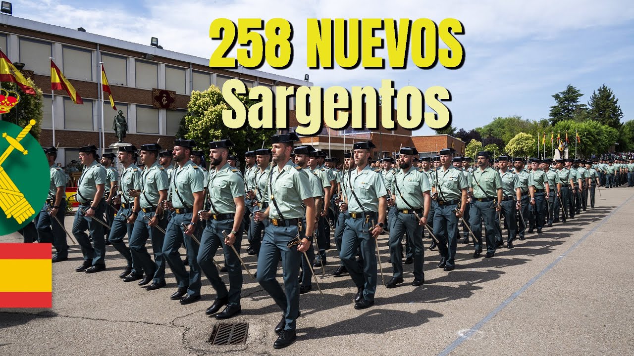 258 nuevos sargentos de la Guardia Civil reciben su título en Valdemoro