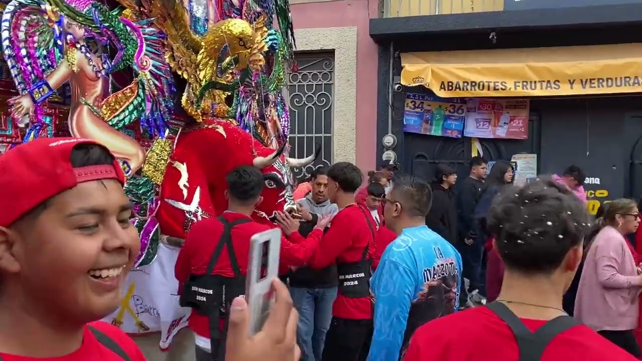 🐮 EL ROJO Barrio de la San Marcos Tar&iacute;mbaro 🥳 Toritos de Petate Carnaval 2022 🔥💃🕺