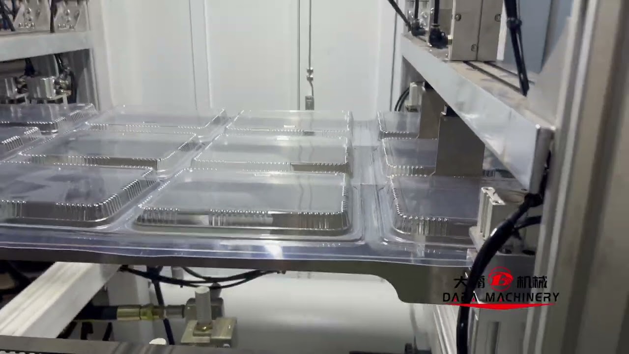 Automatic 3 stations plastic thermoforming machine transparent fast food lid forming machine
