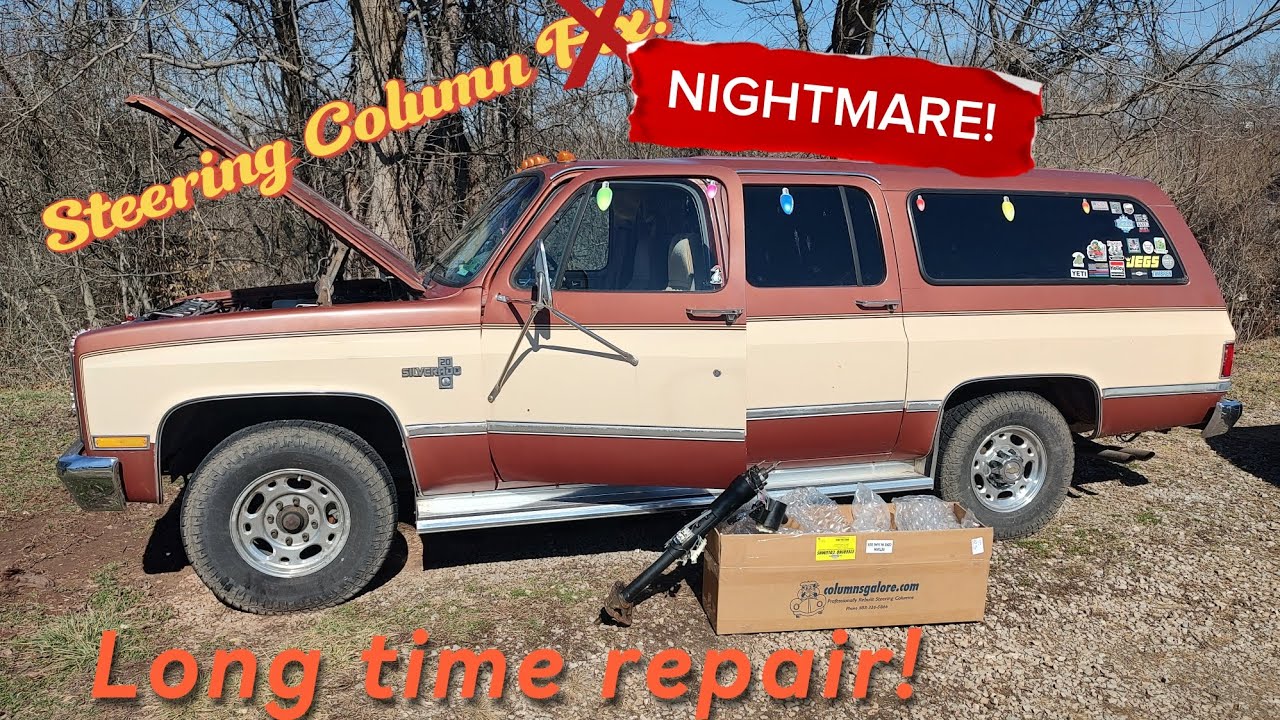 Part 5! 1987 Chevy Suburban Cowboy Caddy! Fuel lines and steering column problems!