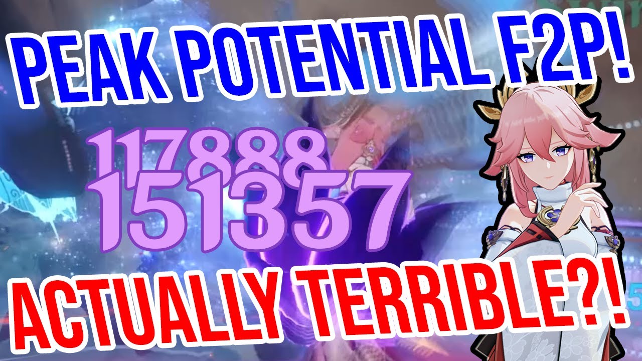 Peak Potential F2P Yae Miko! IS SHE TERRIBLE?! Genshin Impact