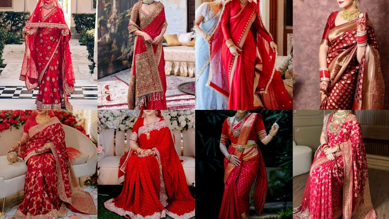 Trending Red Bridal Saree Designs 2026 | Dulhan Saree Designs.