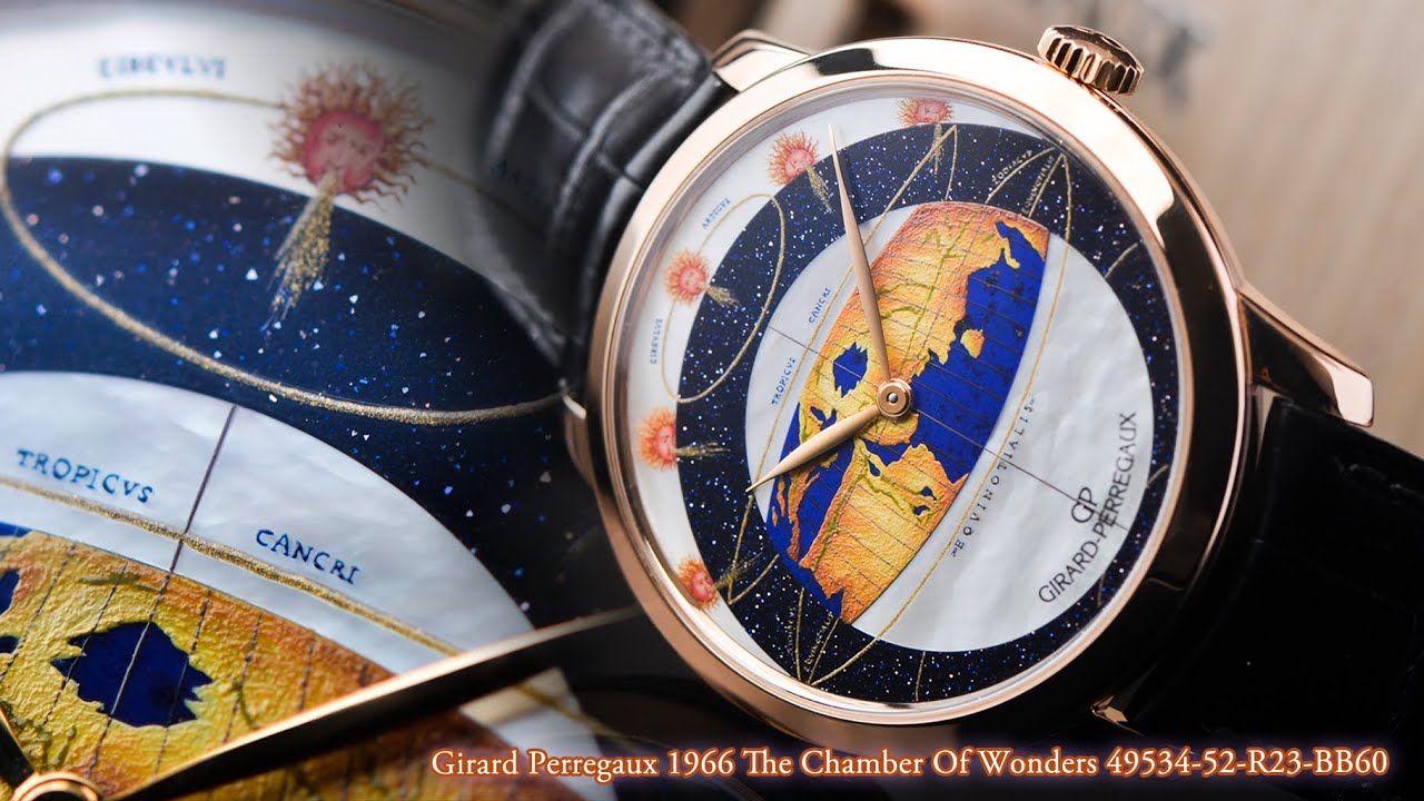 把宇宙戴在手上｜芝柏1966地心說琺瑯藝術限量 Girard Perregaux 1966 The Chamber Of Wonders 49534-52-R23-BB60