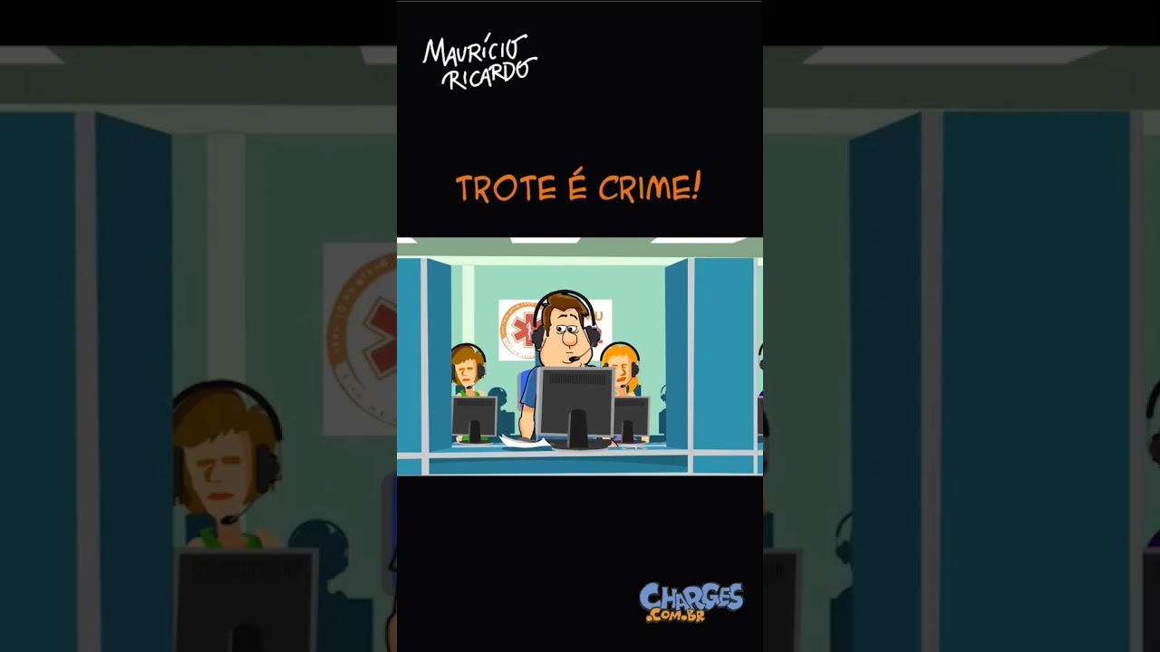 Voc&ecirc; sabia que trote &eacute; crime? #shorts #trote #humor #charge
