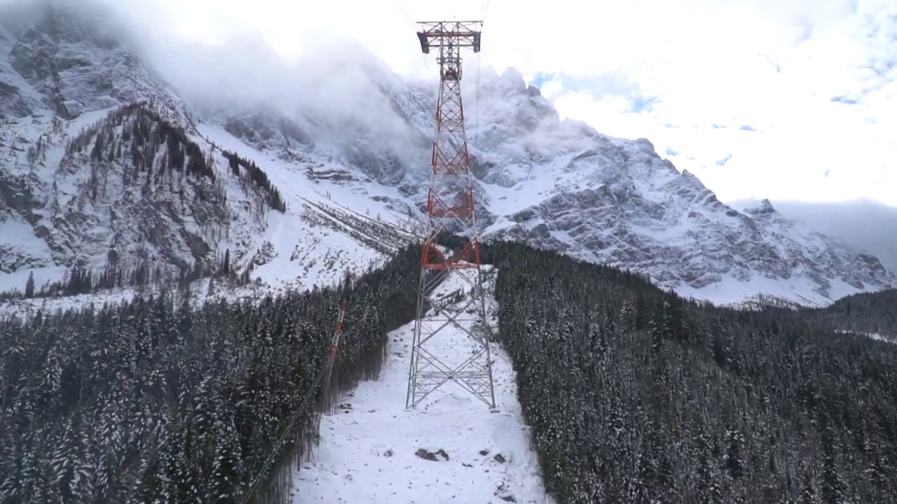 Erste Bergfahrt der neuen #Zugspitzbahn #Zugspitzseilbahn #Eibseebahn