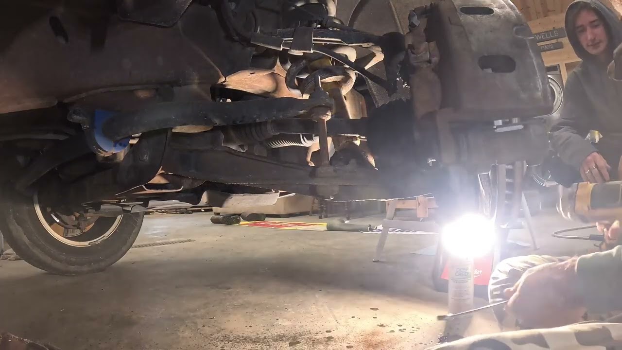 Getting after the axle of the truck 