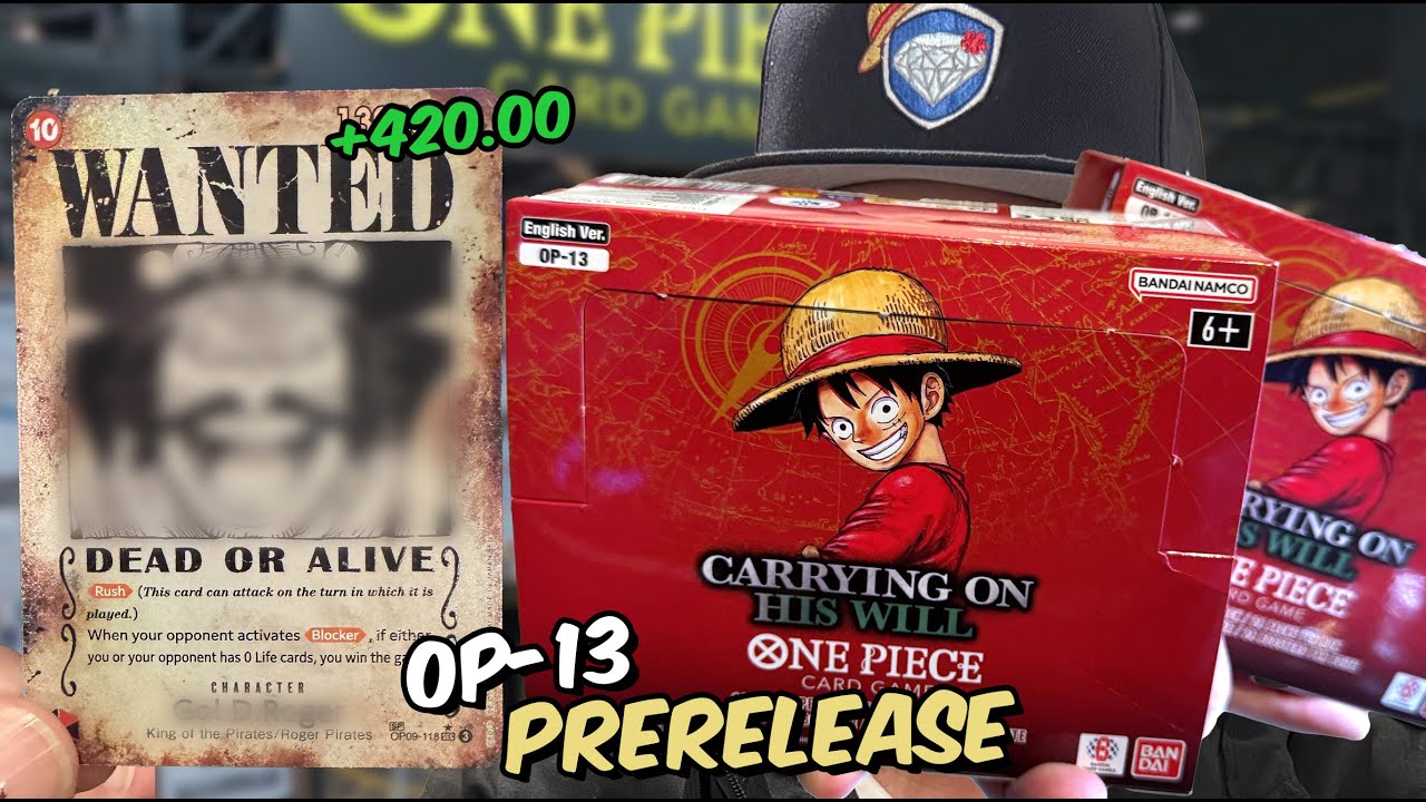 *РАННЕЕ ОТКРЫТИЕ* OP-13 Booster Box Opening: Carrying on his Will (АНГЛИЙСКИЙ) - One Piece TCG