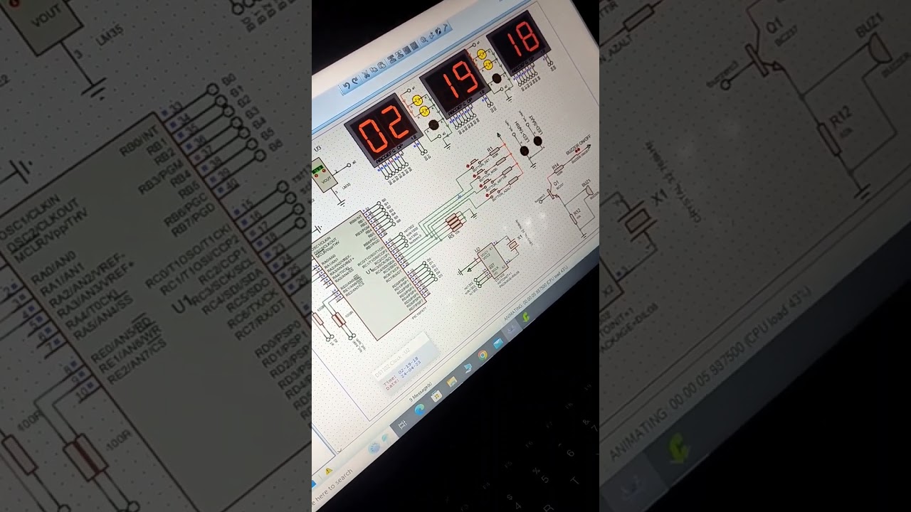 Digital Clock using 7 Segment Display with PIC Microcontroller