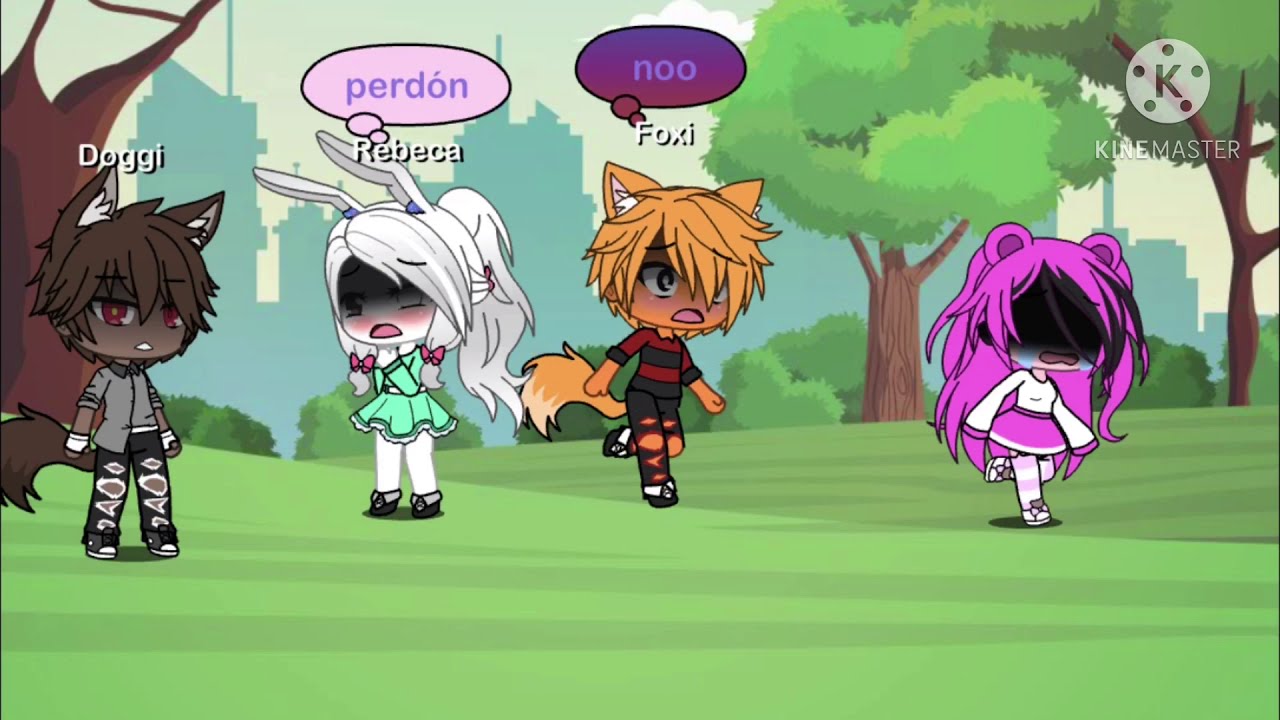 No creo en el amor. Doggi y Piggi, gacha Life