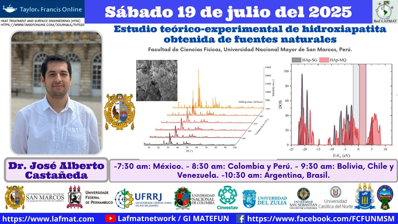 Estudio teórico-experimental de hidroxiapatita obtenida de fuentes naturales | Dr. José A. Castañeda