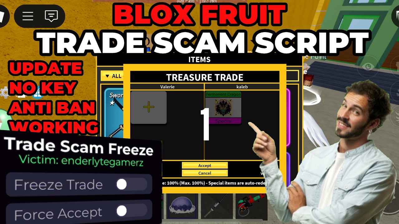 [BEST 2026] Blox Fruits Trade Scam Script 😈 Freeze + Auto Accept | Working No Key!