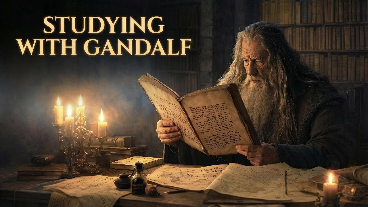The Scroll of Isildur — Candlelit Library Ambience | LOTR Ambient Music | Study & Focus
