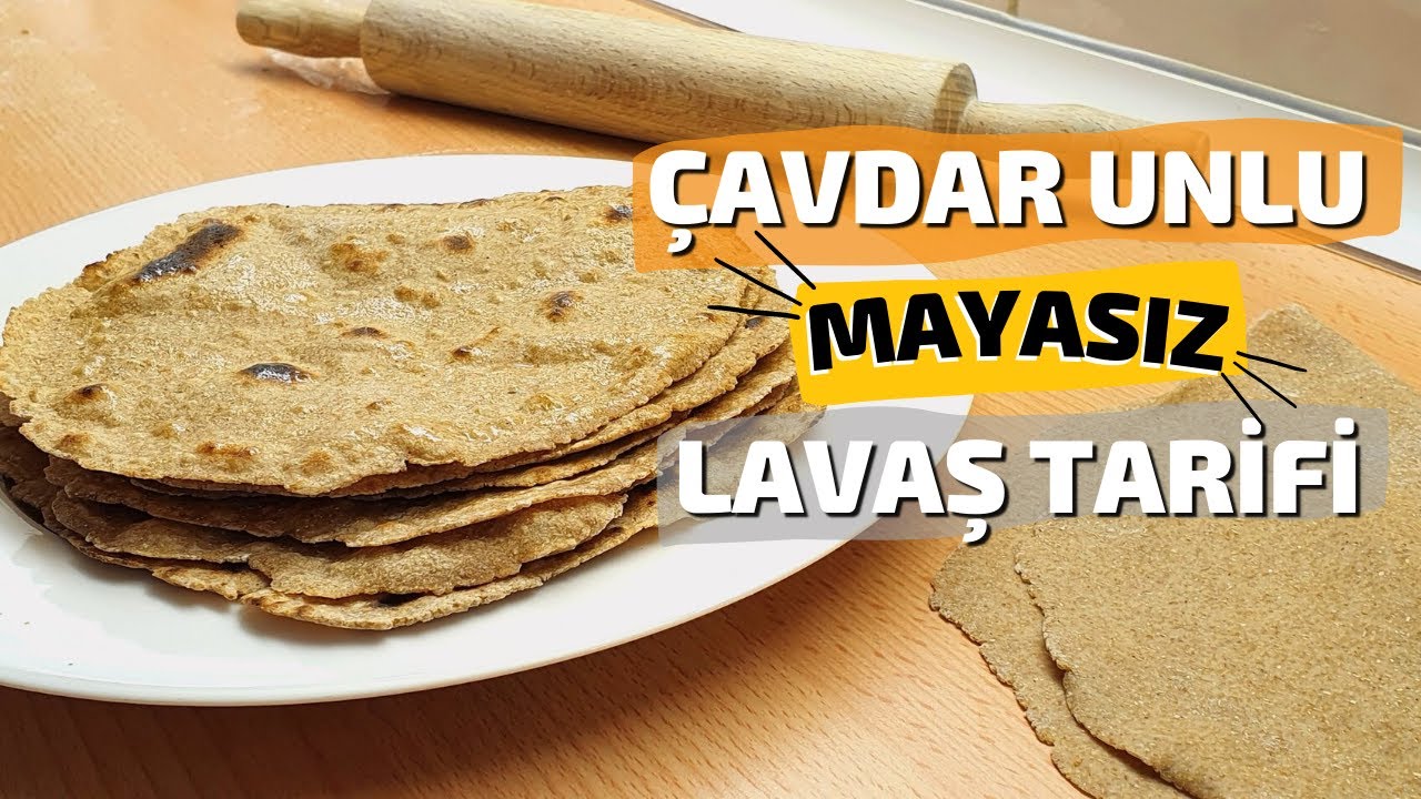 SADECE ÇAVDAR Unlu MAYASIZ Lavaş Tarifi | Düşük glutenli, Bol lifli, Tok Tutar👌