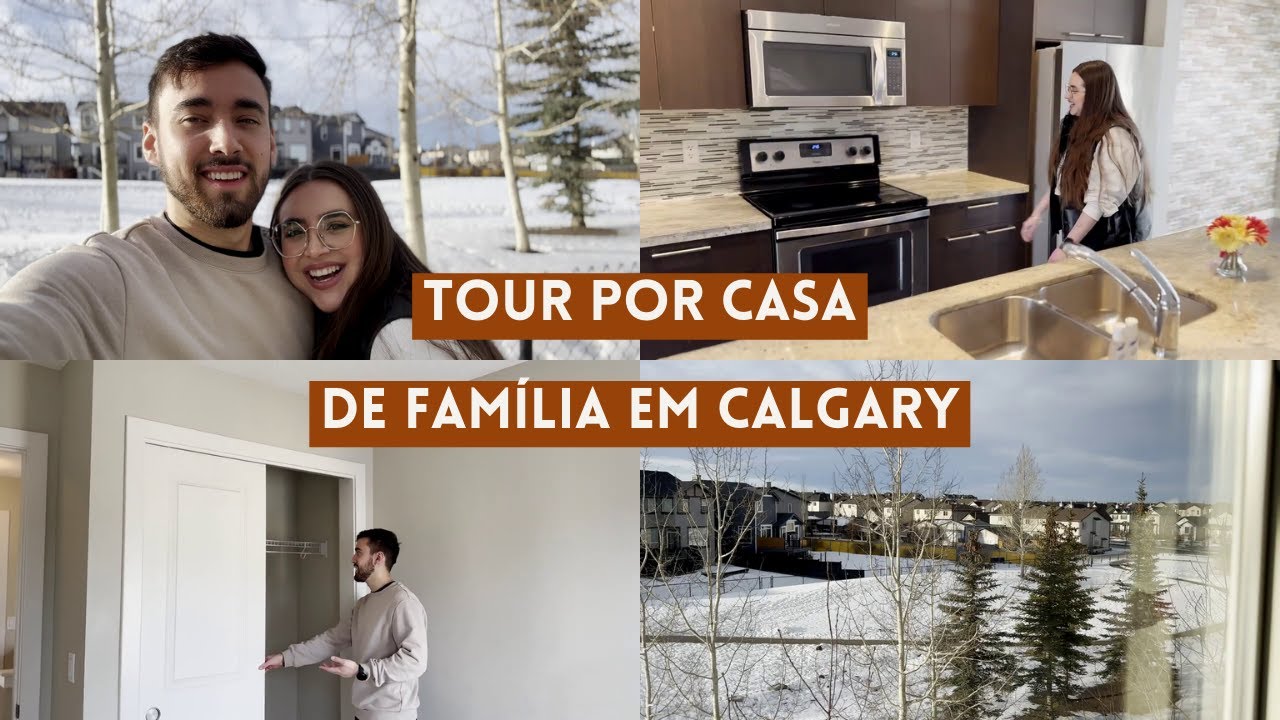 QUAL O MELHOR BAIRRO DE CALGARY? 🤔 | Tour por casa de três quartos em Calgary!