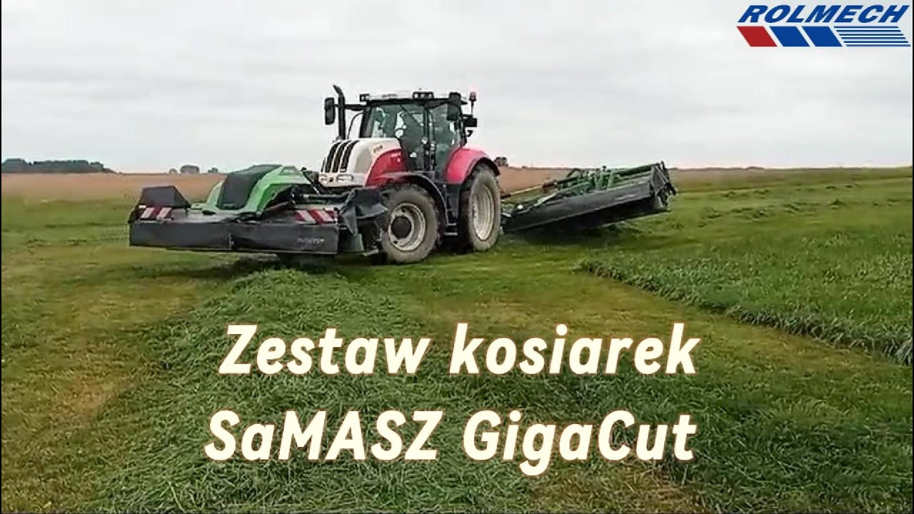 Zestaw kosiarek SaMASZ GigaCut kładzie hektary!  ROLMECH