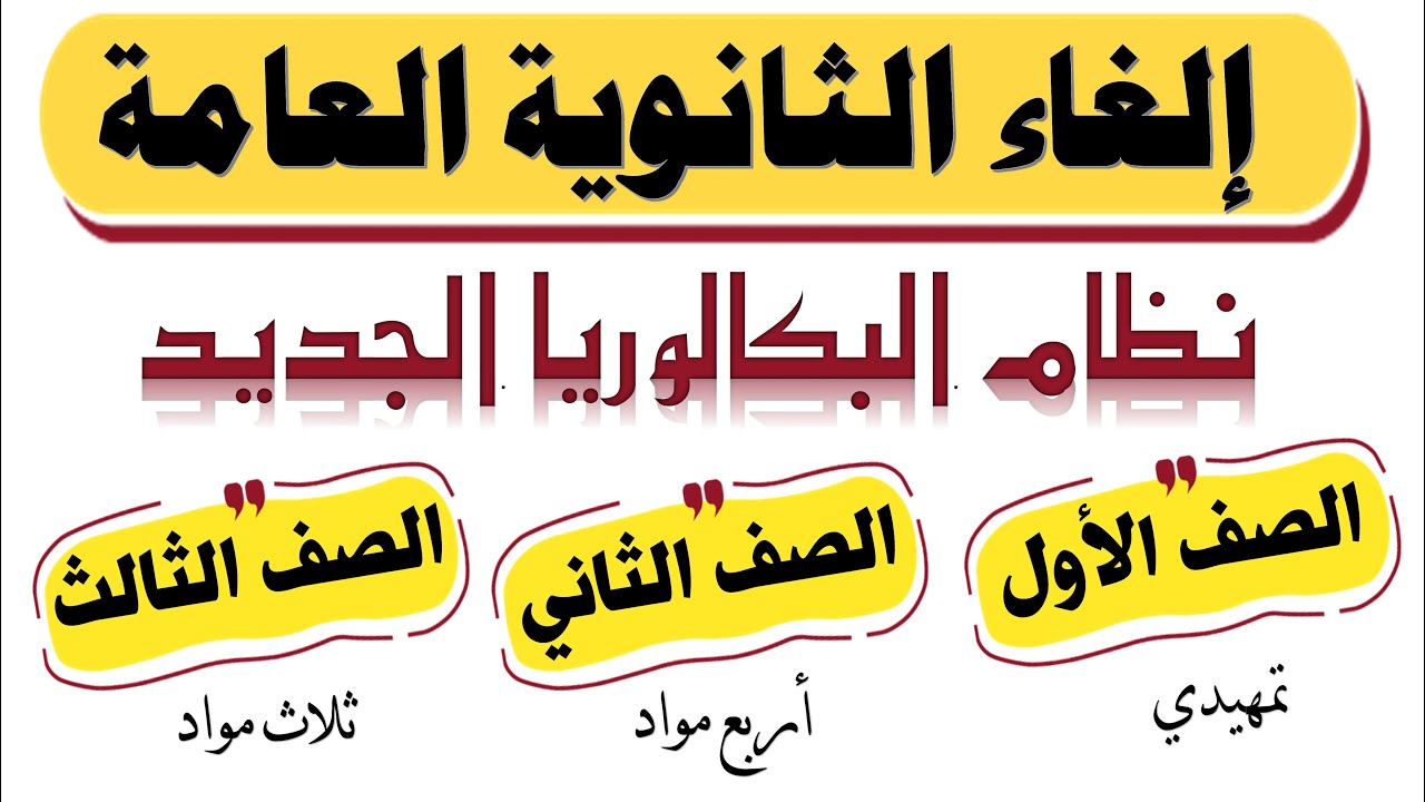 نظام البكالوريا بديل الثانوية العامة