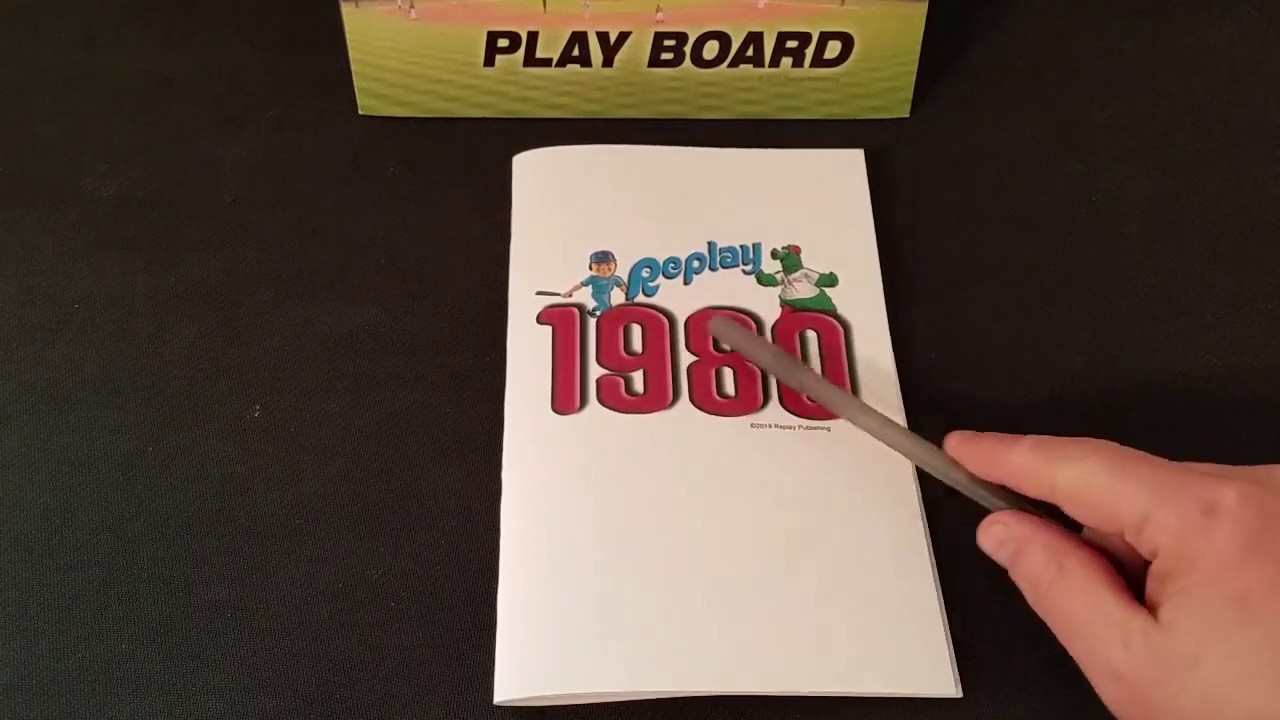 Набор карточек «Повторить бейсбол 1980», пример игры