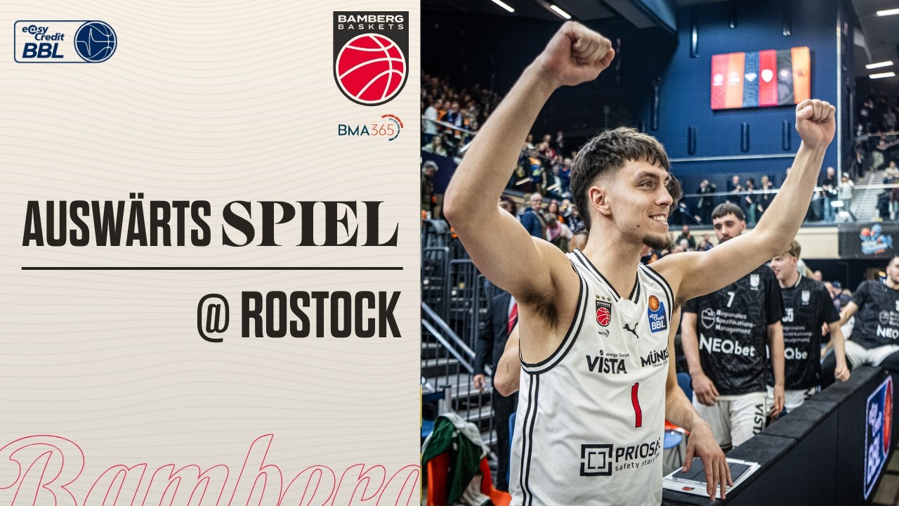 Nervenstark! BMA365 Bamberg Baskets gewinnen Overtime-Krimi in Rostock!