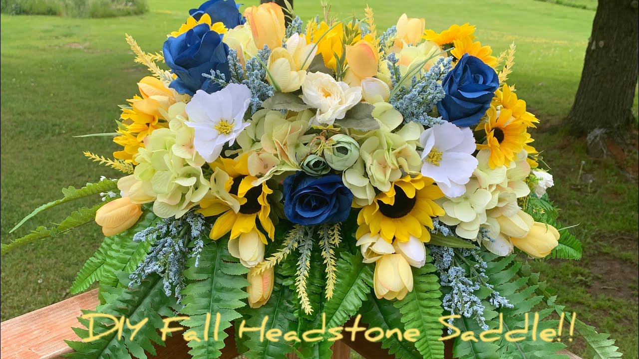 How to make a DIY Fall Headstone Saddle!!