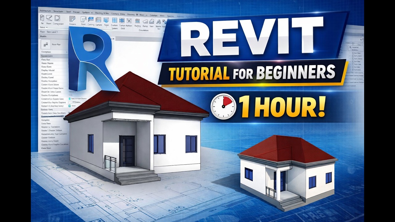 Revit - Tutorials for Beginners in 1HOUR! [ COMPLETE GUIDE ]