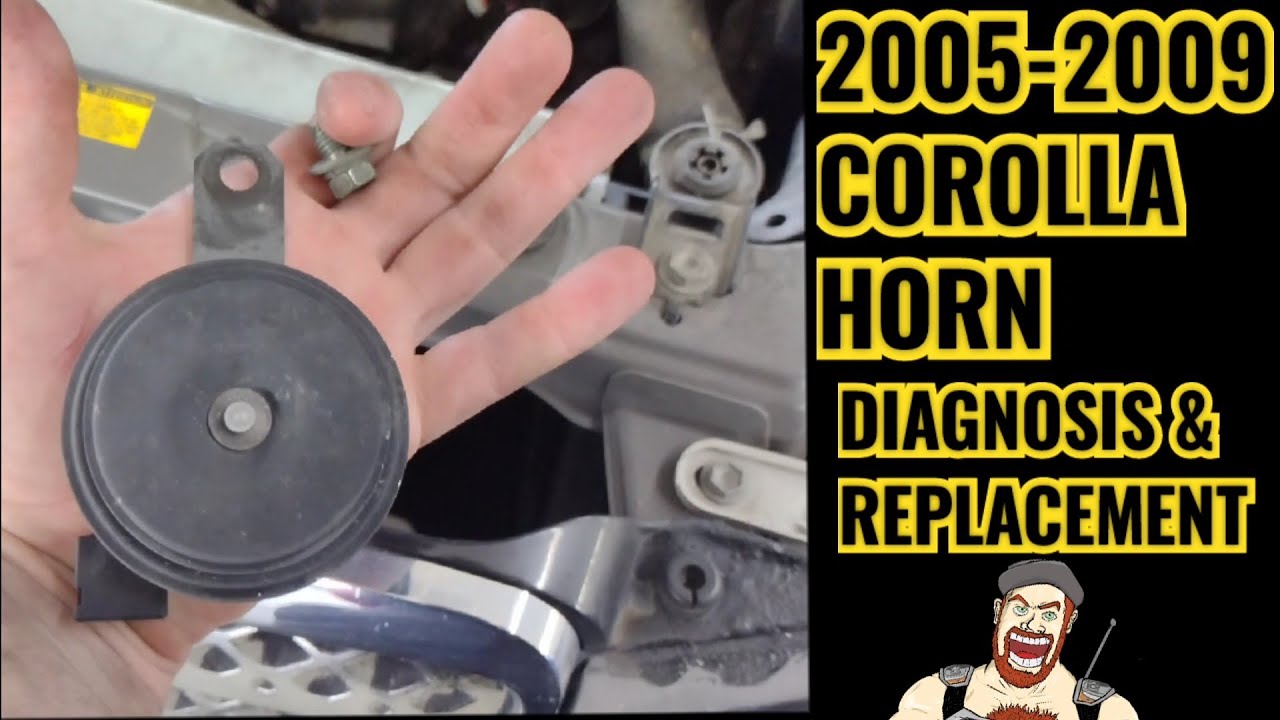 Замена звукового сигнала TOYOTA COROLLA 2005-2009 + проверка напряжения