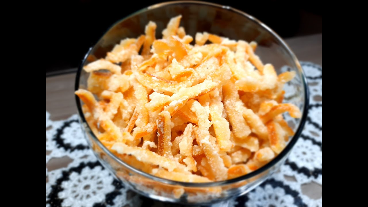 Casquinha de laranja cristalizada (Cricri de laranja)