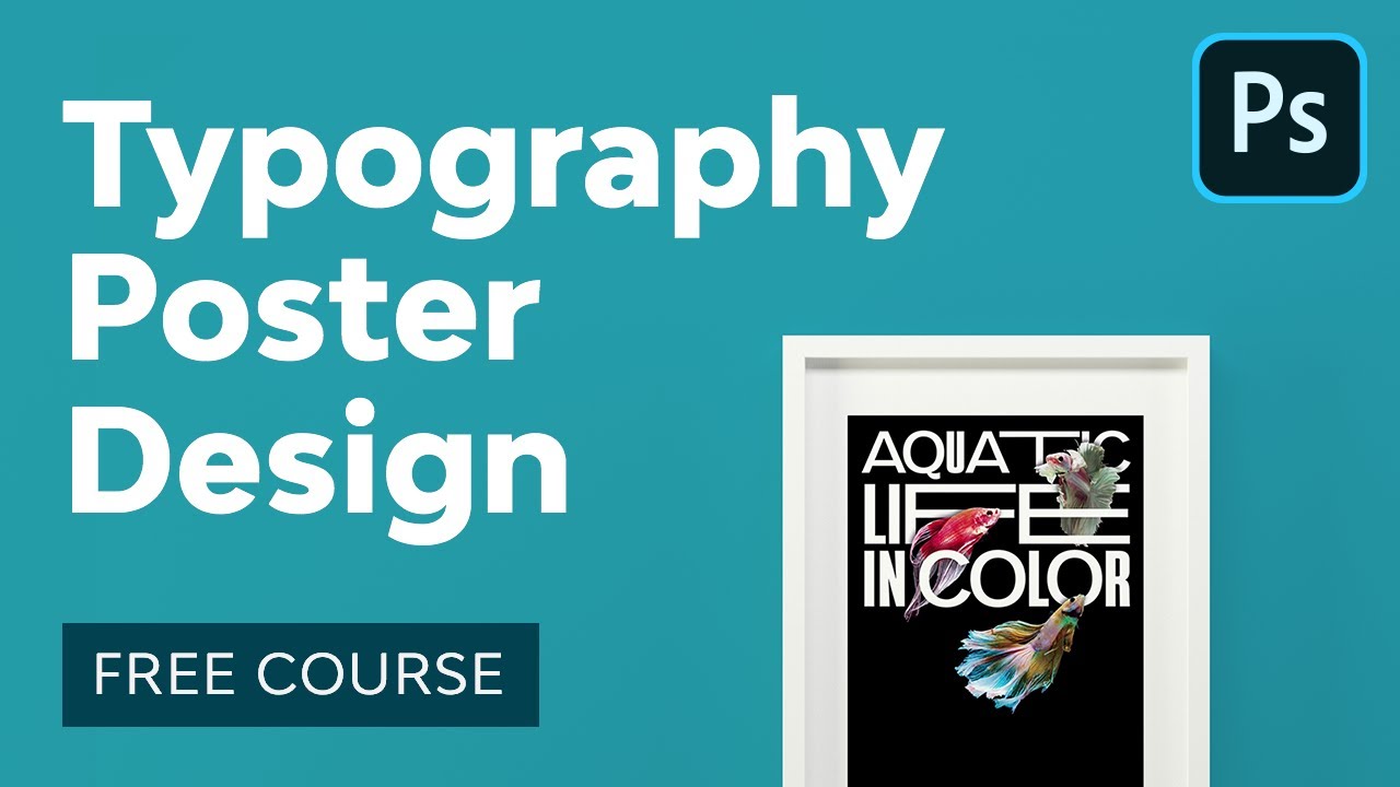 Typography Poster Design in Adobe Photoshop | FREE COURSE