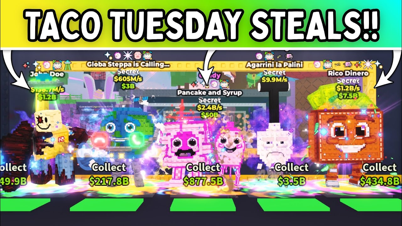 I STOLE THE CRAZIEST BRAINROTS FROM JOHN PORK TACO TUESDAY!! *INSANE!!!* Steal a Brainrot ROBLOX!