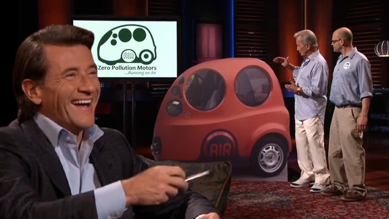 Акула-танк Air Car | Что случилось с двигателями Zero Pollution после аварии Shark Tank #sharktankus