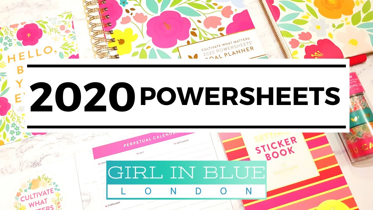 My 2020 POWERSHEETS FLIP THROUGH
