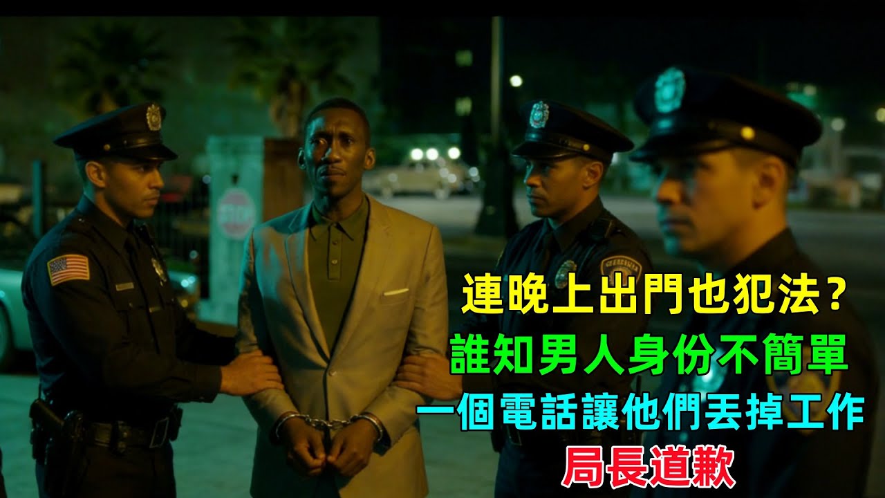 晚上出門也犯法？還把他關了起來，結果黑人身份不簡單，一個電話讓他們丟了工作