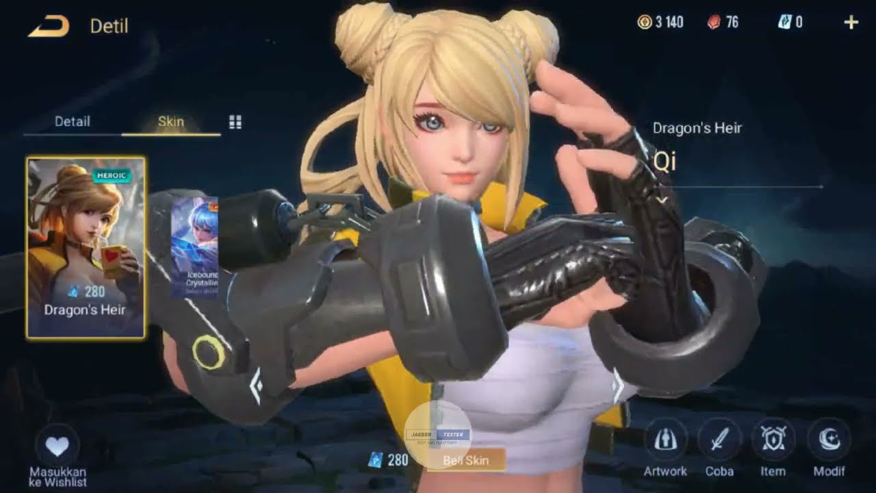 Semua Skin Hero Qi di Arena of Valor