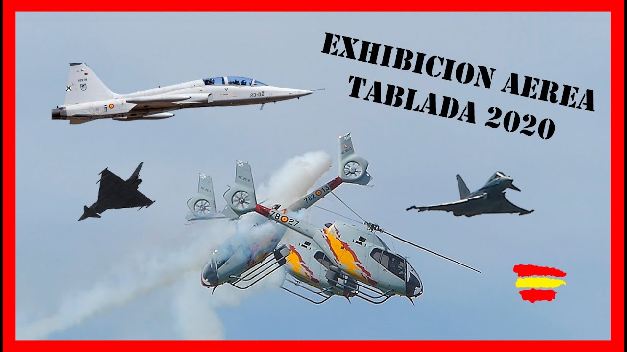🚁Exhibicion Aerea Tablada Sevilla 2020 Ejercito del Aire (lo más de Patrulla ASPA, F5 y Eurofighter)