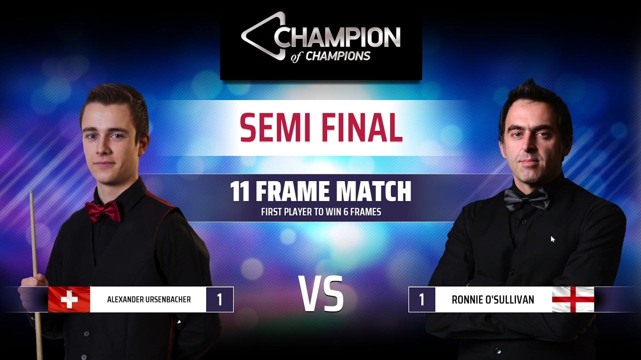 🎱 Nice Break 「 ✦ NICE✦ 」 vs Ronnie O'Sullivan - Snooker Champion of Champions Frames 3 & 4 🎱