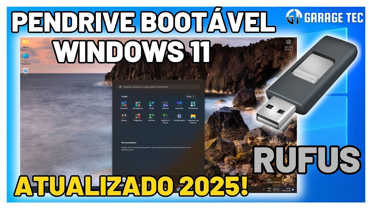 Como Baixar o Windows 11 e Criar um Pendrive Bootável com Rufus [ATUALIZADO 2025]