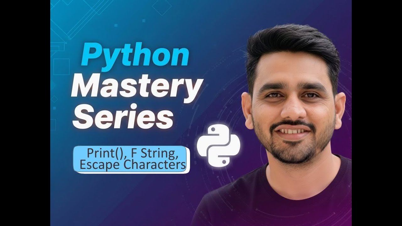 Python 6  _ Print statement, f strings and escape characters