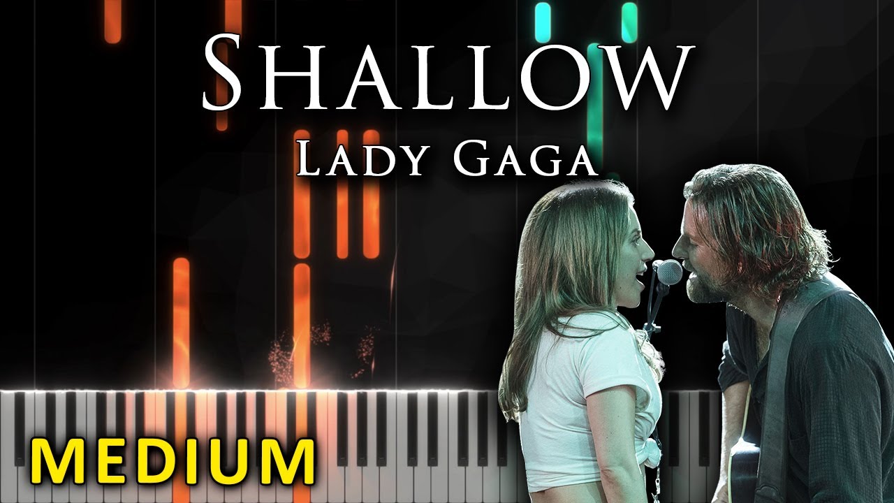 Shallow - Lady Gaga (A Star is Born) | MEDIUM PIANO