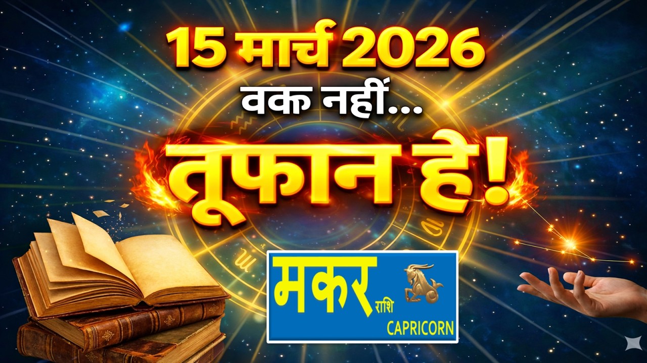 Makar Rashi 15 March 2026 | शनि की महादशा समाप्त? अब आएगा असली तूफान!