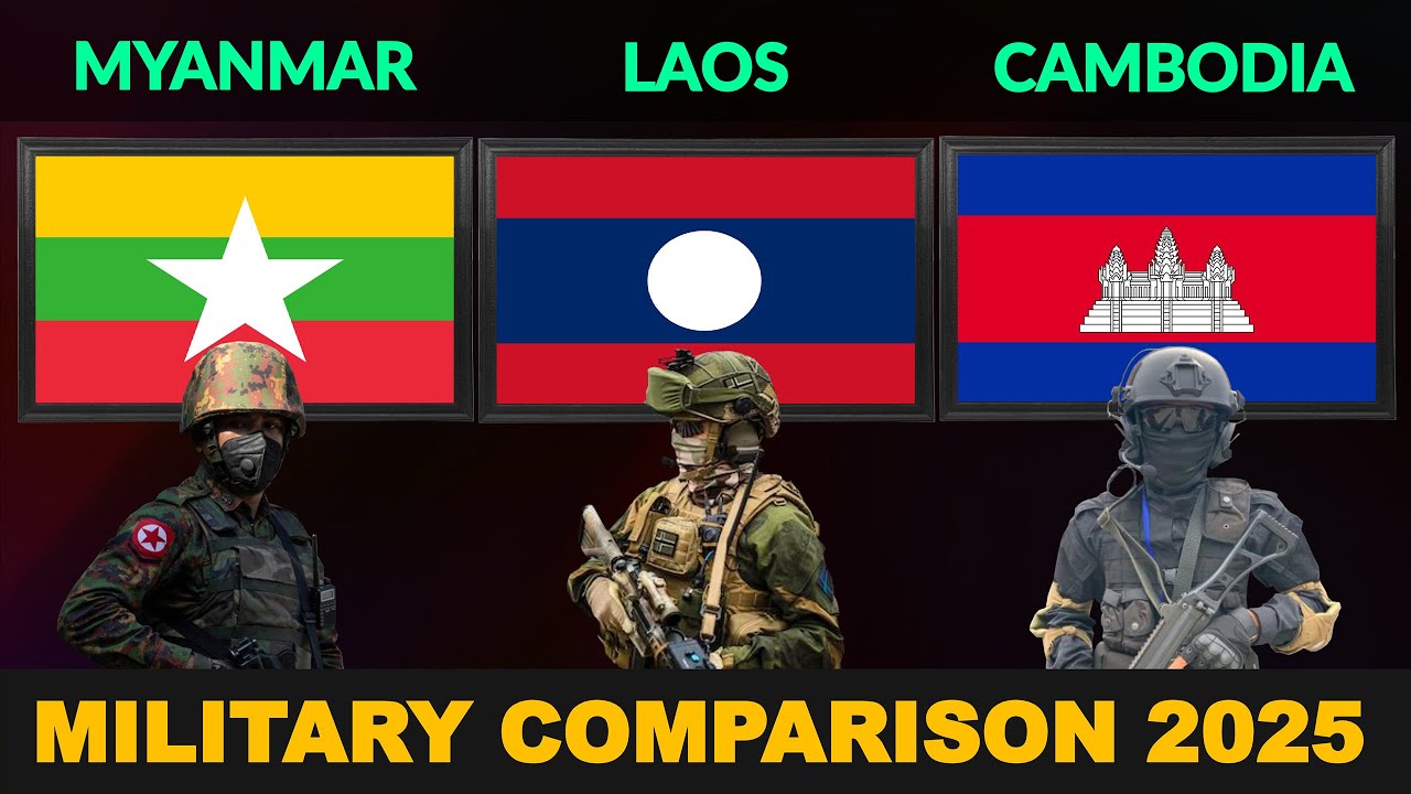 Myanmar vs Laos vs Cambodia Military Power Comparison 2025 | Defense Tube