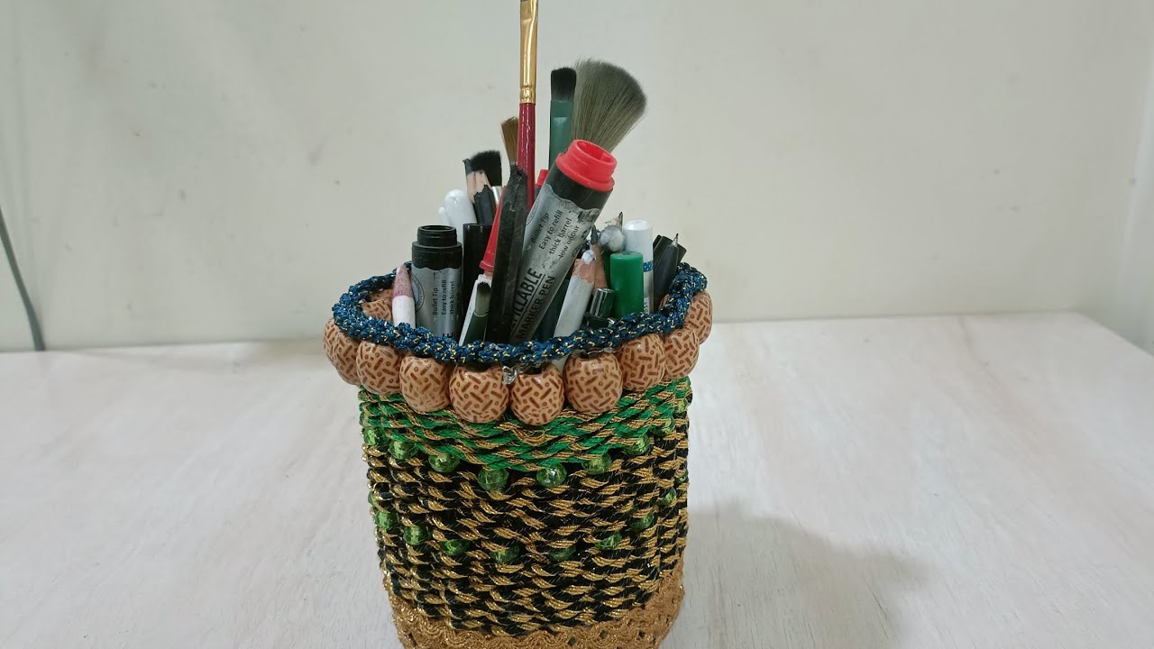 पेन स्टँड #homedecor #youtube #handmade 