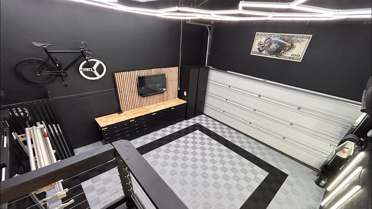 Dream Garage Build | EP.5 | Swisstrax & TV Wall