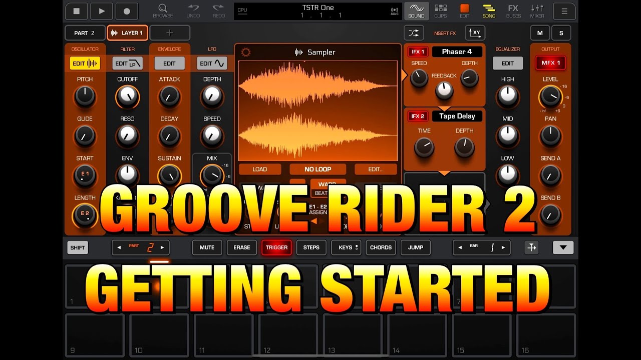 Groove Rider 2 - Setting Up & Getting Started - OUT NOW - Walkthrough for the iPad