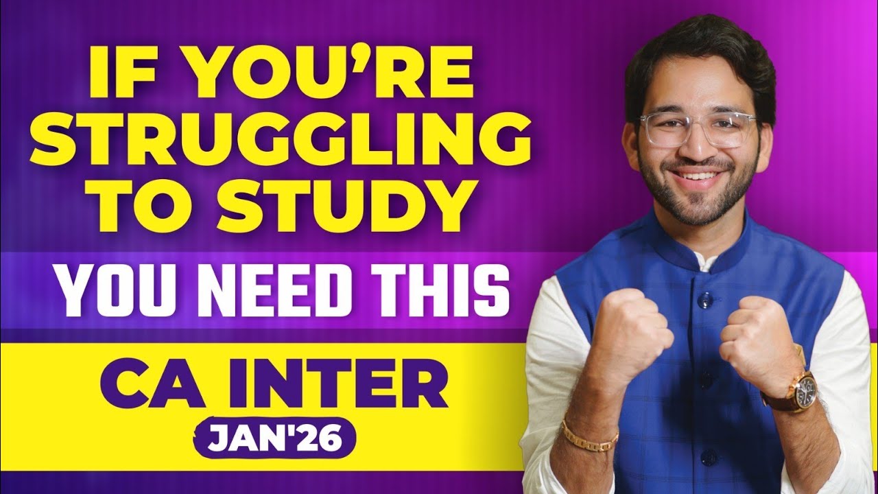 Sleep Issues, Low Confidence, No Focus? Watch This ASAP! | CA | Jan'26 | ICAI | CA Shubham 