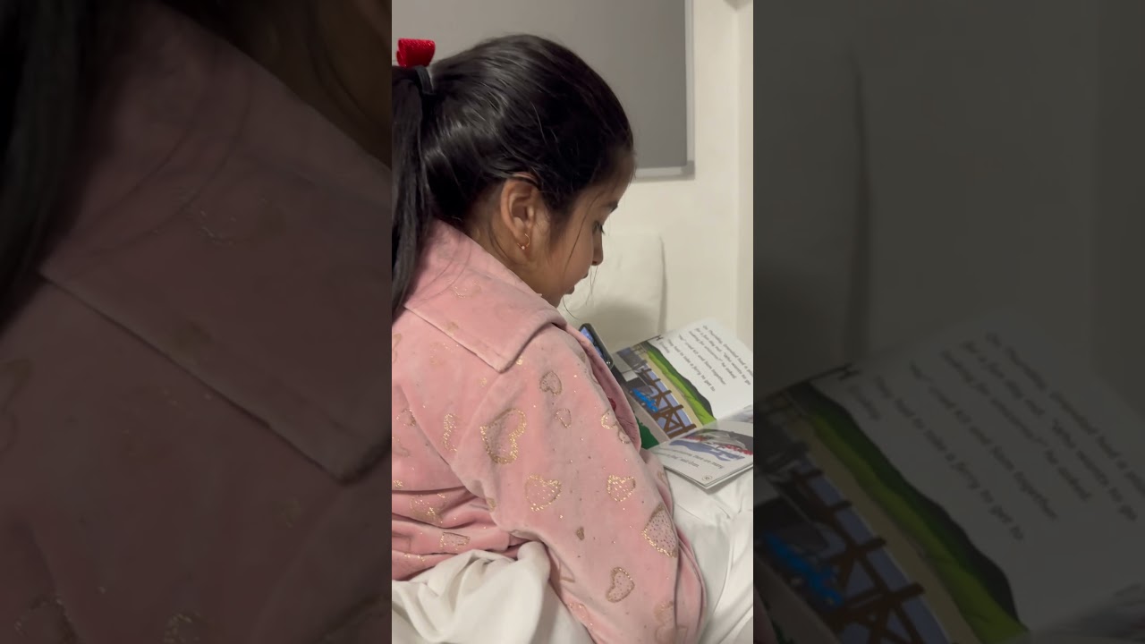 Throwback: Adhira reading her book to mummy(Nani)  📖❤️ #abroadquest #indianfamilyvlog #lifeinuk