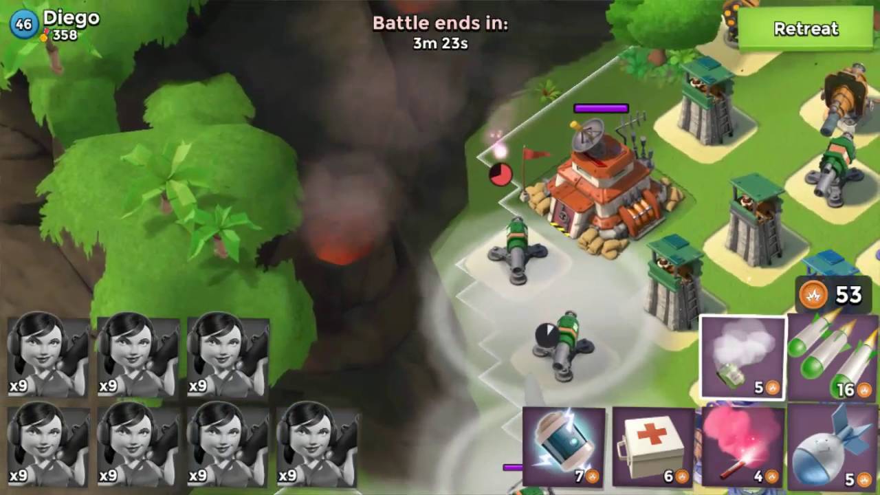 Boom Beach - baby zooka attacks