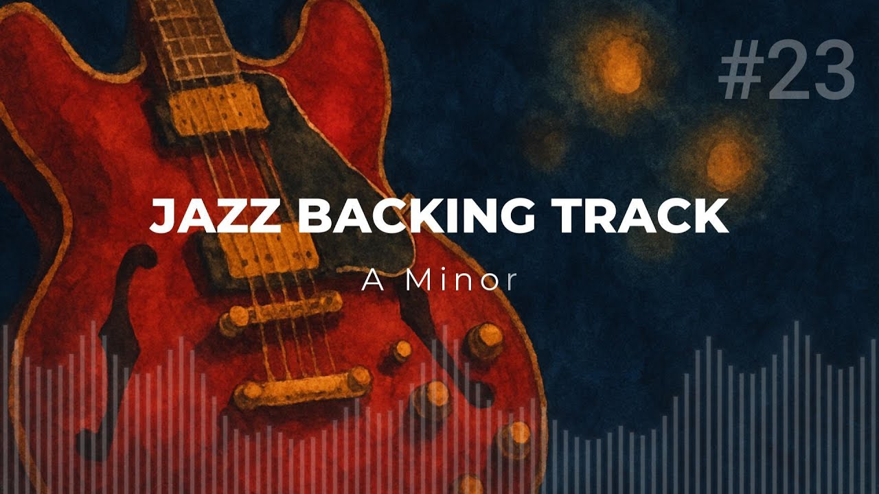 Jazz Backing Track #23 - Am Sexy Smooth Jazz 93 BPM | Guitar Practice  Aeolian
